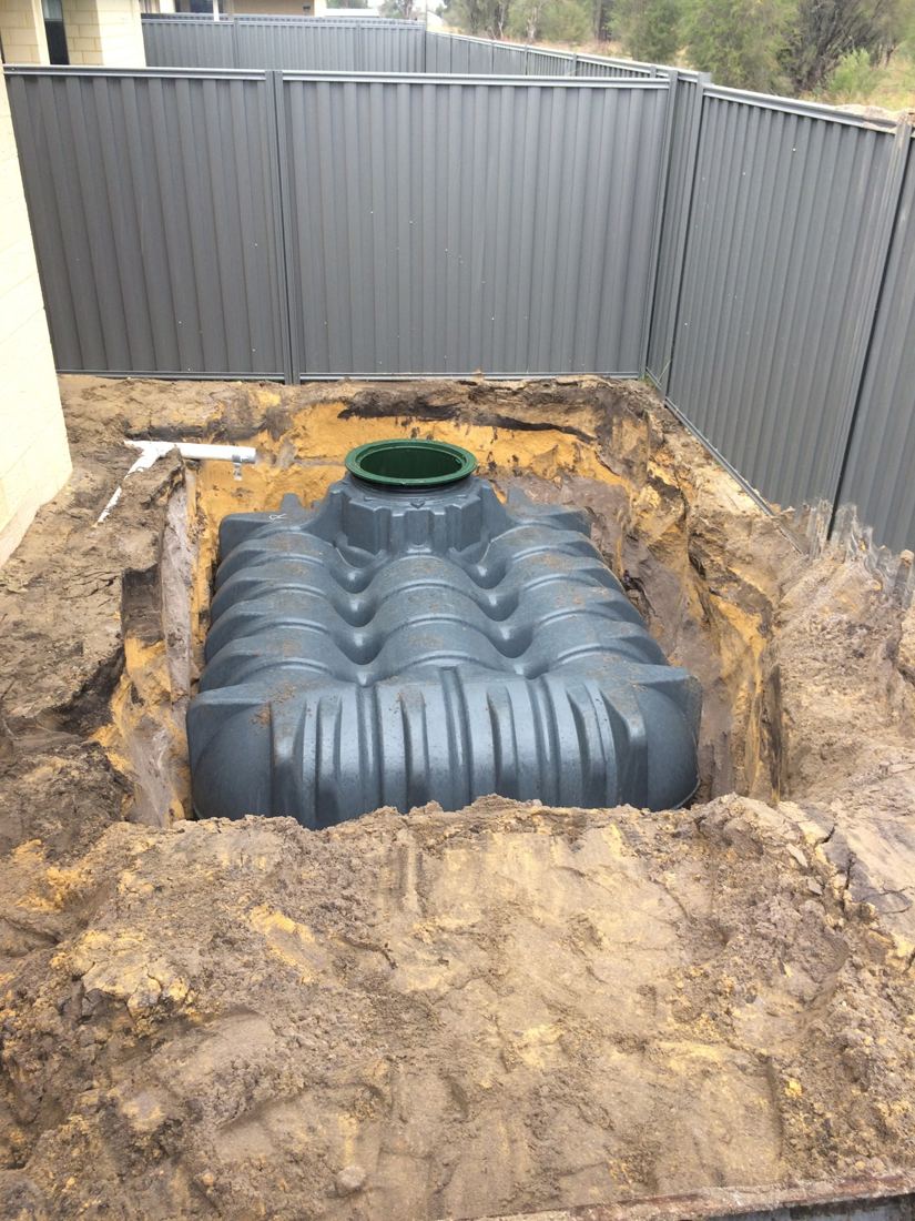 Underground tank install