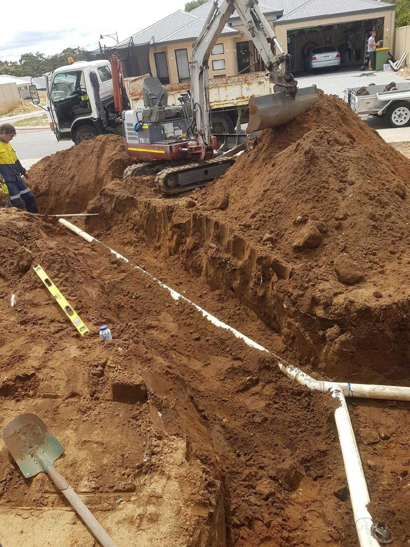 Trenching and pipework